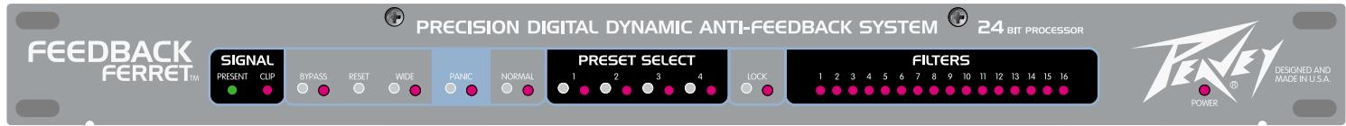 PEAVEY FEEDBACK FERRET - Ferret Front Panel Controls - 1