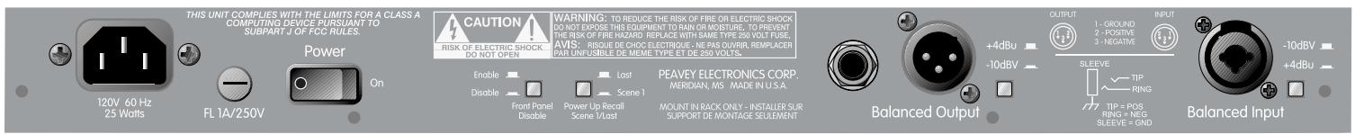 PEAVEY FEEDBACK FERRET - Panel Trasero del Ferret - 1