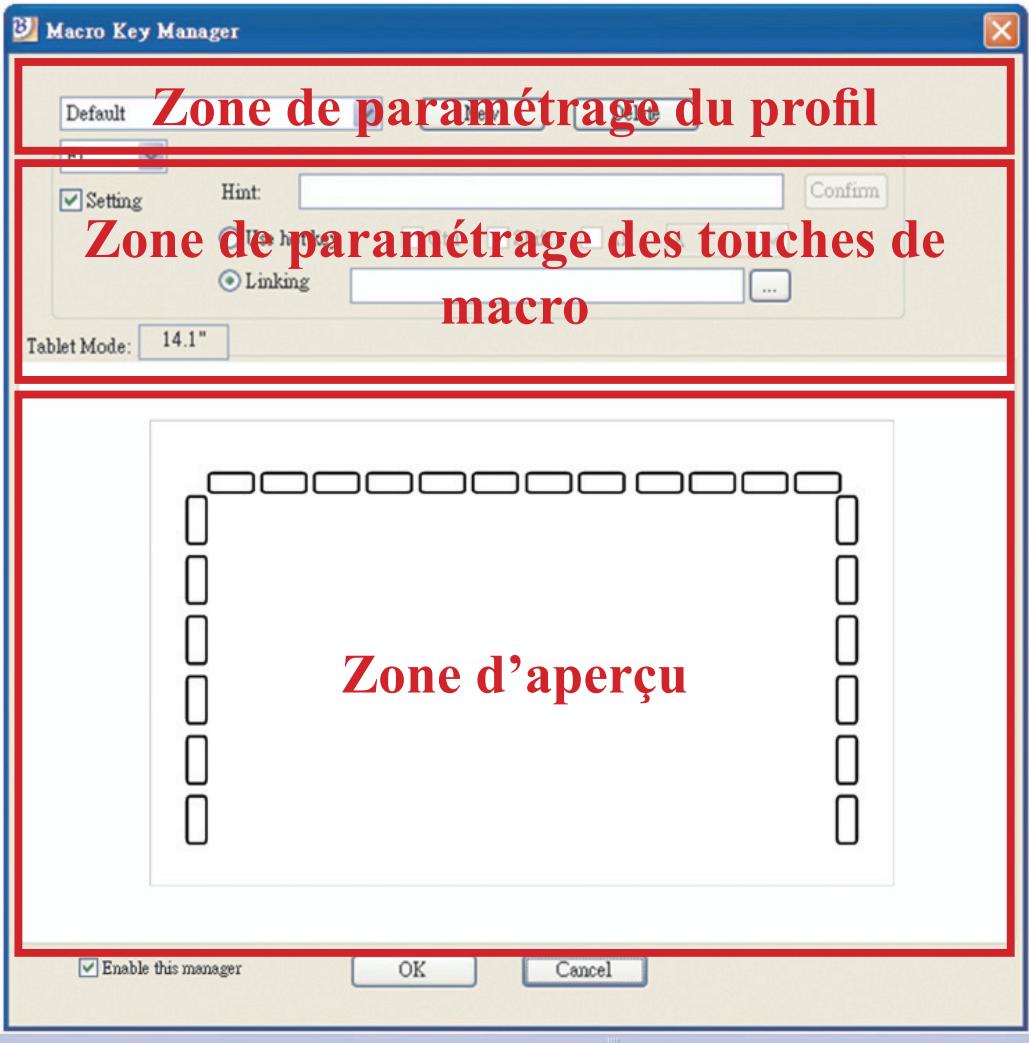 GENIUS G-PEN F610 - Panneau de configuration du gestionnaire des touches de macro - 1