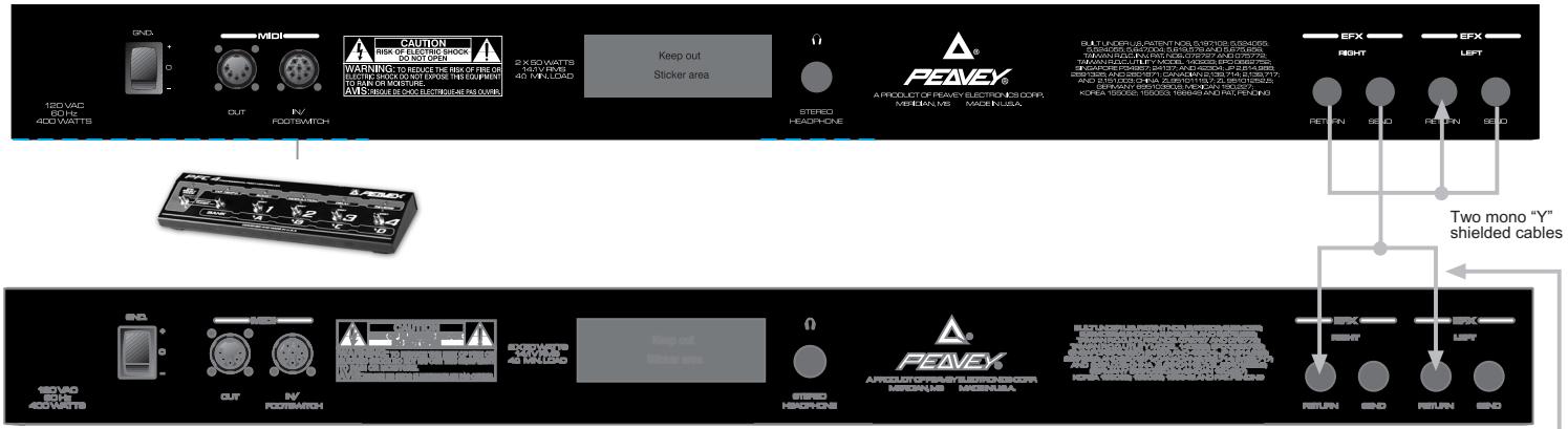 PEAVEY TRANSFORMER 112 - Recommended Hookups - 2