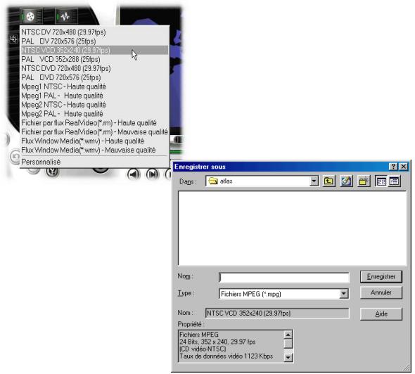 ULEAD VIDEOSTUDIO 5 - Créer un fichier mpeg-1: - 1