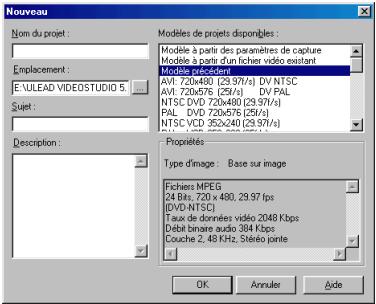 ULEAD VIDEOSTUDIO 5 - Ouvrir un projet existant : - 2