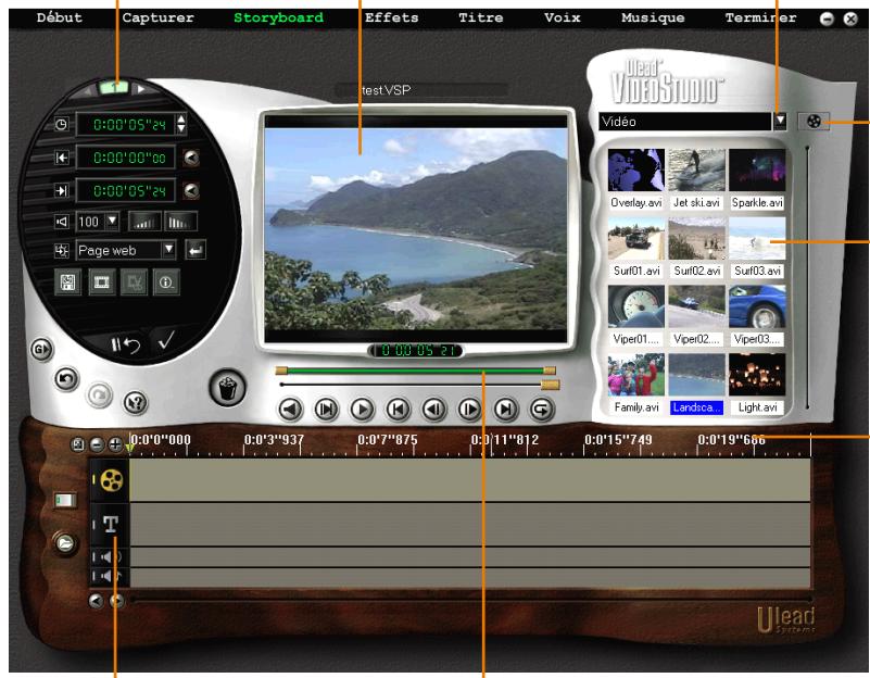 ULEAD VIDEOSTUDIO 5 - Bouton charger un média - 1
