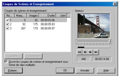 ULEAD VIDEOSTUDIO 5 - Fractionner par scène - 1