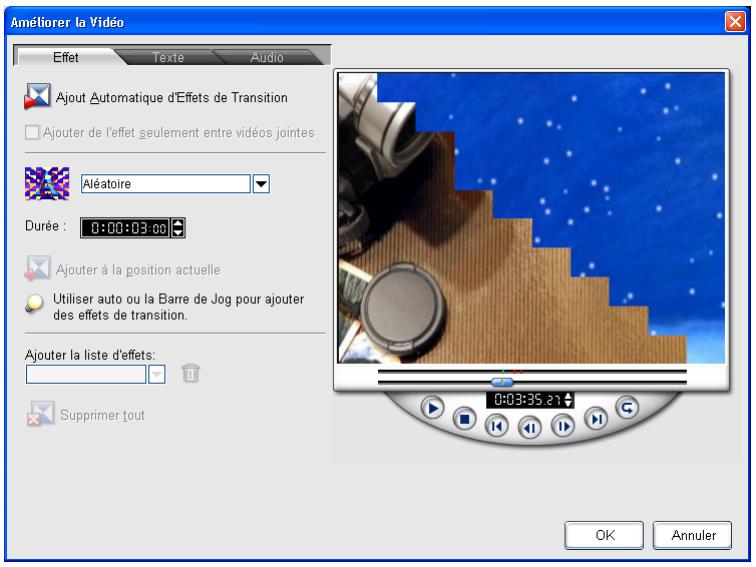 ULEAD DVD MOVIEFACTORY 3 - L'onglet Effet - 1