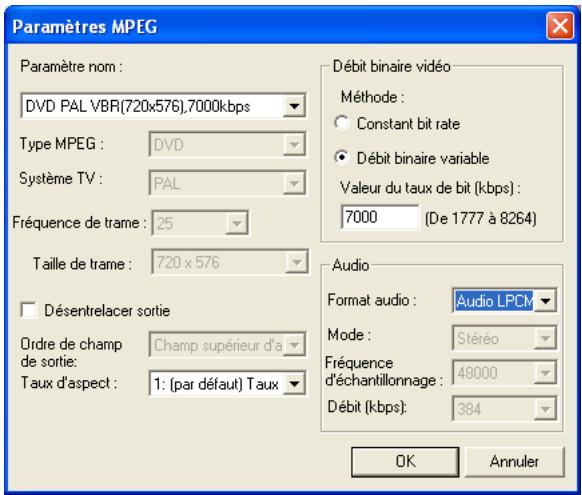 ULEAD DVD MOVIEFACTORY 3 - Pour capturer la vidéo au format MPEG: - 1