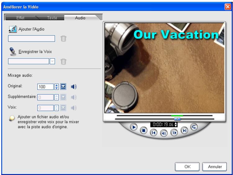 ULEAD DVD MOVIEFACTORY 3 - L'onglet Audio - 1