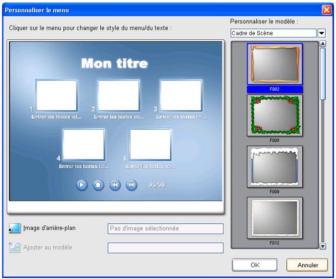 ULEAD DVD MOVIEFACTORY 3 - Pour créer votre propre modèle de menu: - 1