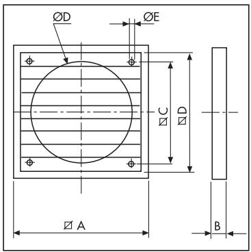 UNELVENT COMPACT HCBT-EX - - Volet de surpression plastique - PER W - 1