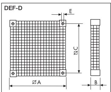 UNELVENT COMPACT HCBT-EX - Dimensions (mm) - Codifications et prix HT - 1