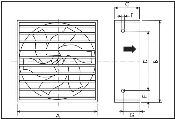 UNELVENT HIB/T - Dimensions (mm) - 1