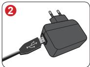 AIPTEK POCKET DV M1 - Debranchez l'adaptateur AC une fois la charge terminée. - 1