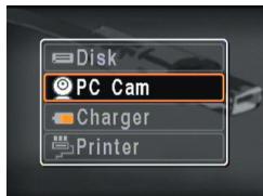 AIPTEK POCKET DV M1 - Basculez le caméscope en mode [PC Cam]. - 1