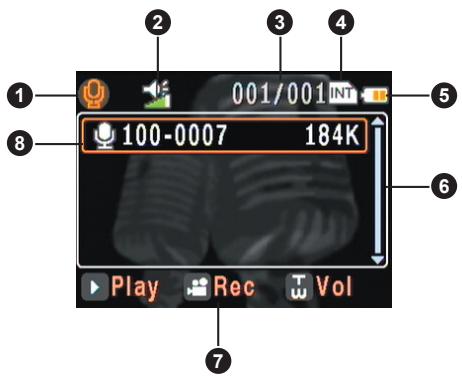 AIPTEK POCKET DV M1 - Mode d'enregistrement vocal - 1