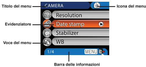 AIPTEK POCKET DV 6800 LE - - Ilustrazione del Menu - 1
