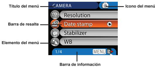 AIPTEK POCKET DV 6800 LE - - Ilustración de un menu - 1