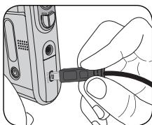 AIPTEK POCKET DV 6800 LE - Connect the USB cable to your camera - 1