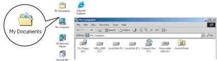 AIPTEK POCKET DV 6800 LE - Double-click on My Documents or any other folder that stores your files. - 2