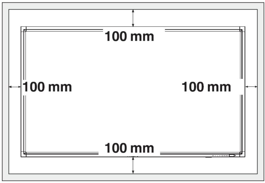 VIEWSONIC CD4233 - Conditions requises pour le montage de la ventilation - 1