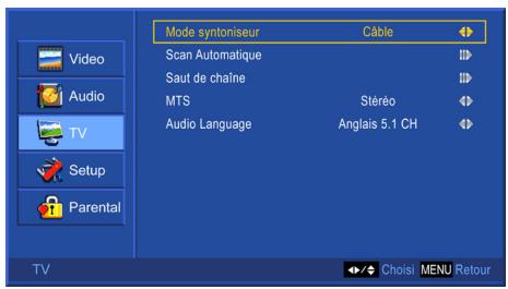 VIEWSONIC N3235W - Enregistrement des chaînes dans la Mémoire - 1