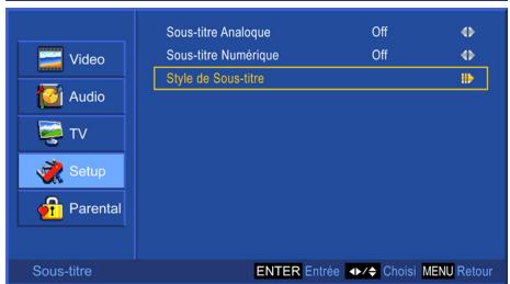 VIEWSONIC N3235W - Réglage des sous-titres codés - 4