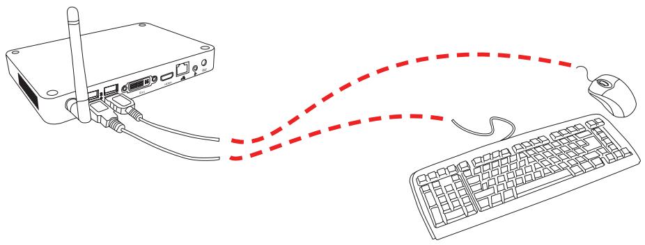 VIEWSONIC VOT133 - Brancher les périhériques USB - 1