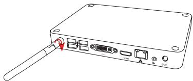 VIEWSONIC VOT133 - Brancher l'antenne - 1