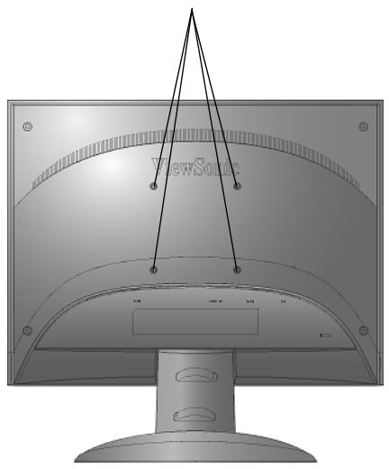 VIEWSONIC VX1932WM - Installation du support mural (optionnel) - 1