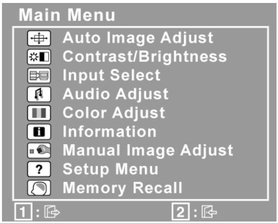 VIEWSONIC VX1932WM-LED - Suivez les instructions pour ajuster l'image à l'écran : - 1