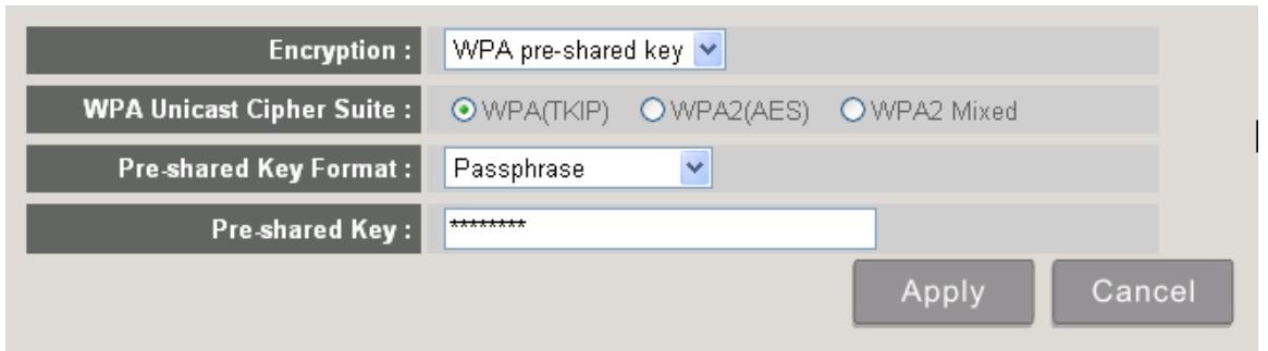 VIEWSONIC WPG-360 - 4-5-3-3 Cryptage : Clé WPA pré-partagée - 1