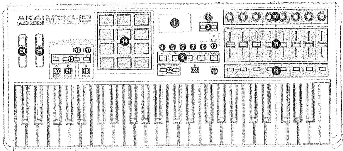AKAI PRO MPK88 - DESCRIPTION DU MPK49 - 1