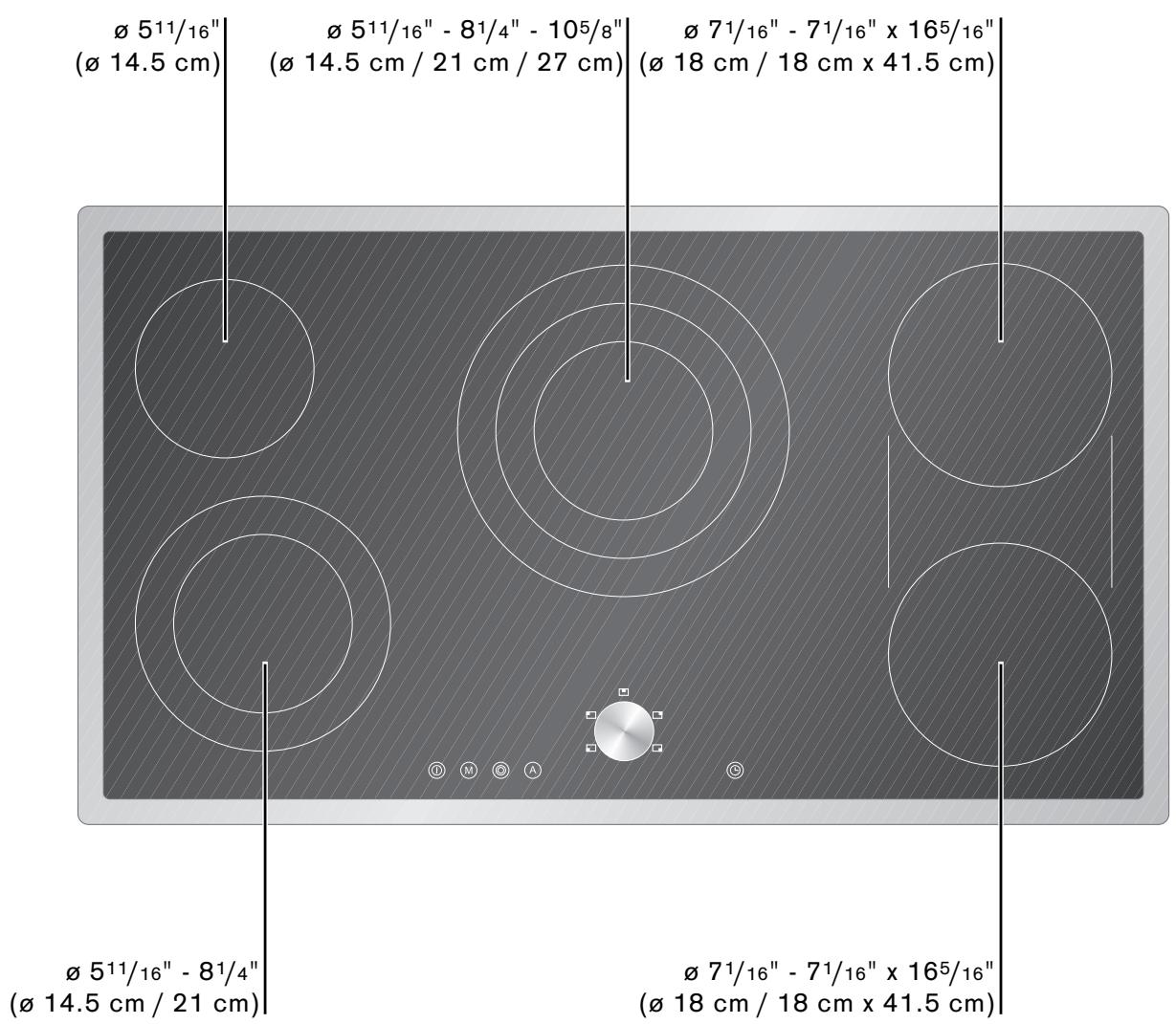 GAGGENAU CE491610 - Zones de cuisson - 1