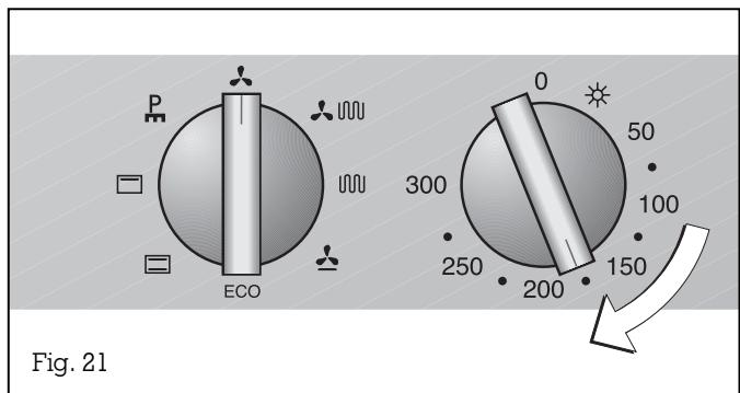 GAGGENAU EE214105 - Mode chaleur tournante   Mise en marche - 1