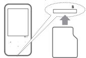 IRIVER B30 - Insertion/retrait de la carte Micro SD - 1