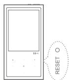 IRIVER E200 - Utilisation du bouton RESET - 1