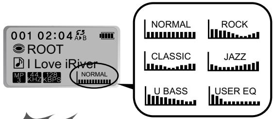 IRIVER IMP-150 - Fonction EQ - 1