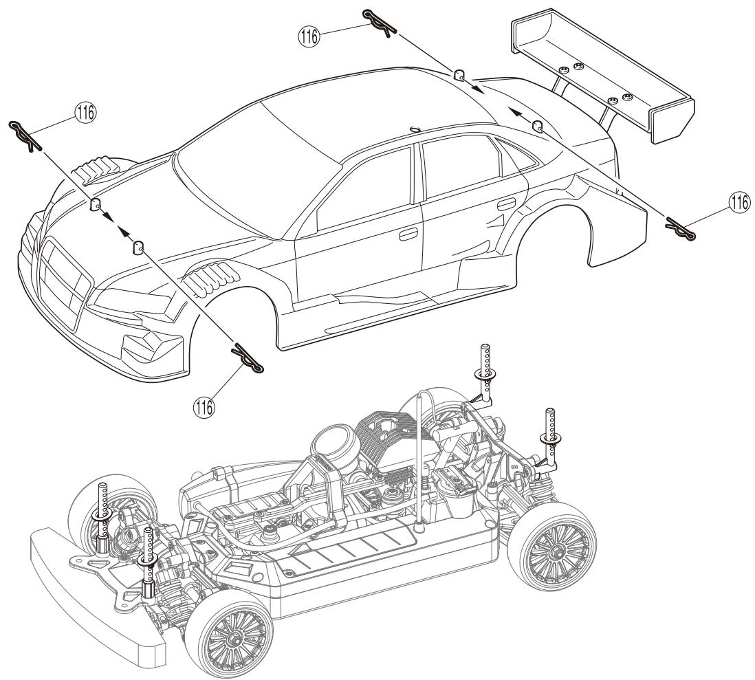 KYOSHO PURETEN GP FAZER AUDI A4 DTM 2006 - 2