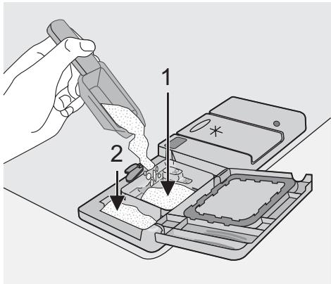 PROGRESS PVS1530 - Versez le produit de lavage dans le compartiment correspondant - 2