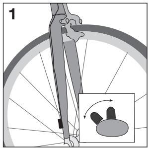 BONTRAGER TRIP 2L - Installer le capteur de roue - 1
