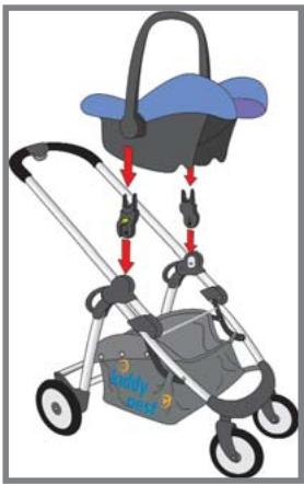 KIDDY CLICK N MOVE - Encajar el portabebés - 2