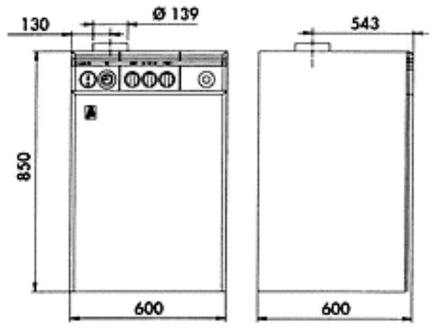 LAMBORGHINI LED 24MBS W TOP - DIMENSIONS mm - 1