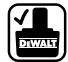 DEWALT DC390KB - Etiketter på laderen og batteriet - 7