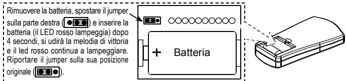VISONIC MCM-140PLUS - Ripristino ai valori di fabbrica del Codice Utente principale - 1