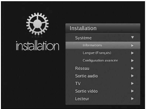 HAUPPAGE MEDIA MVP-HD - Menu installation - 1