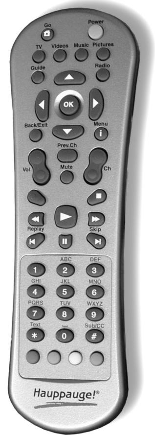 HAUPPAGE NOVA-T/TD-STICK/HVR-900 - Fonction de la télécommande en mode TV - 1