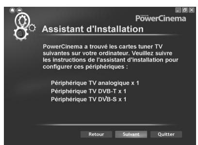 HAUPPAGE NOVA-T/TD-STICK/HVR-900 - PowerCinema détecte les tuners TV - 1