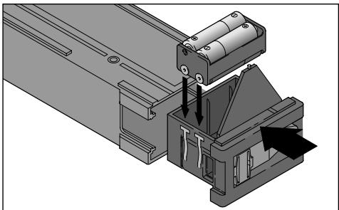 HILTI PD 10 - Comment mettre les piles - 2