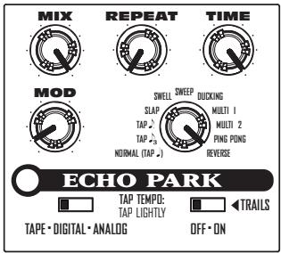 LINE 6 ECHO PARK - Dynamische delay ("ducking") - 1