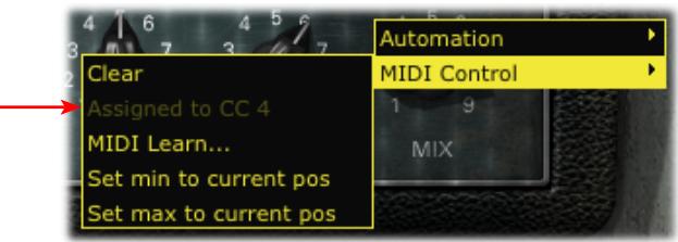LINE 6 POD FARM 2 - Fonction d'apprentissage MIDI (MIDI Learn) - 2