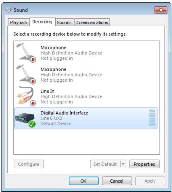 LINE 6 POD FARM 2 - Windows® avec l'interface Line 6 comme périphérique audio par défaut - 3